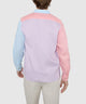 Westport Black Southport Long Sleeve Color Block Linen Shirt
