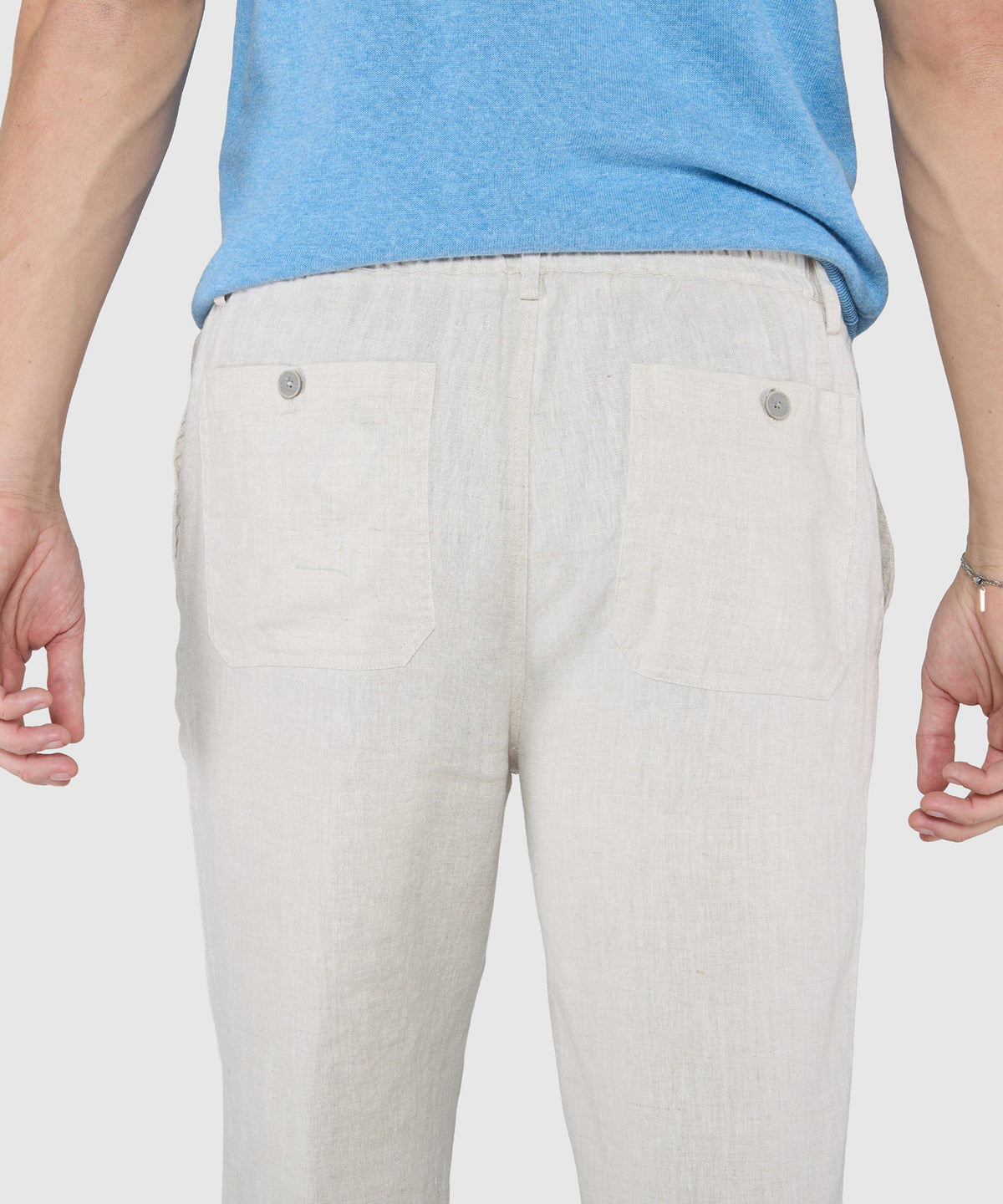 Westport Black Southport Linen Pants, Men's Big & Tall