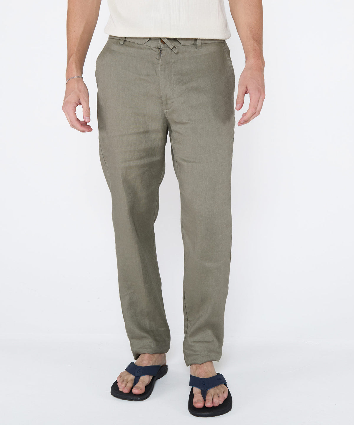 Westport Black Southport Linen Pants, Men's Big & Tall