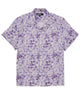 Westport Black Short Sleeve Hibiscus Print Linen Camp Shirt