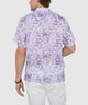 Westport Black Short Sleeve Hibiscus Print Linen Camp Shirt