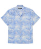 Westport Black Floral Print Linen Camp Shirt