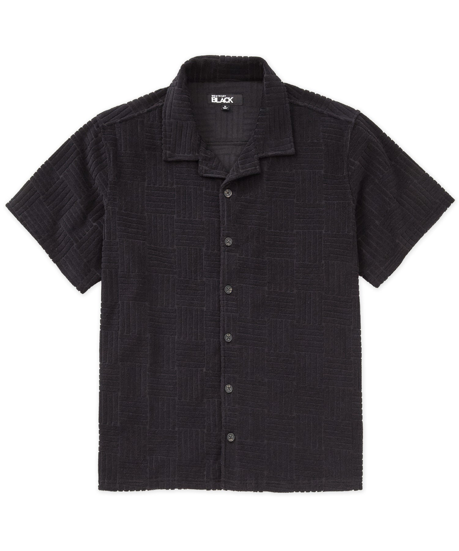 Westport Black Vienna Terry Cabana Shirt