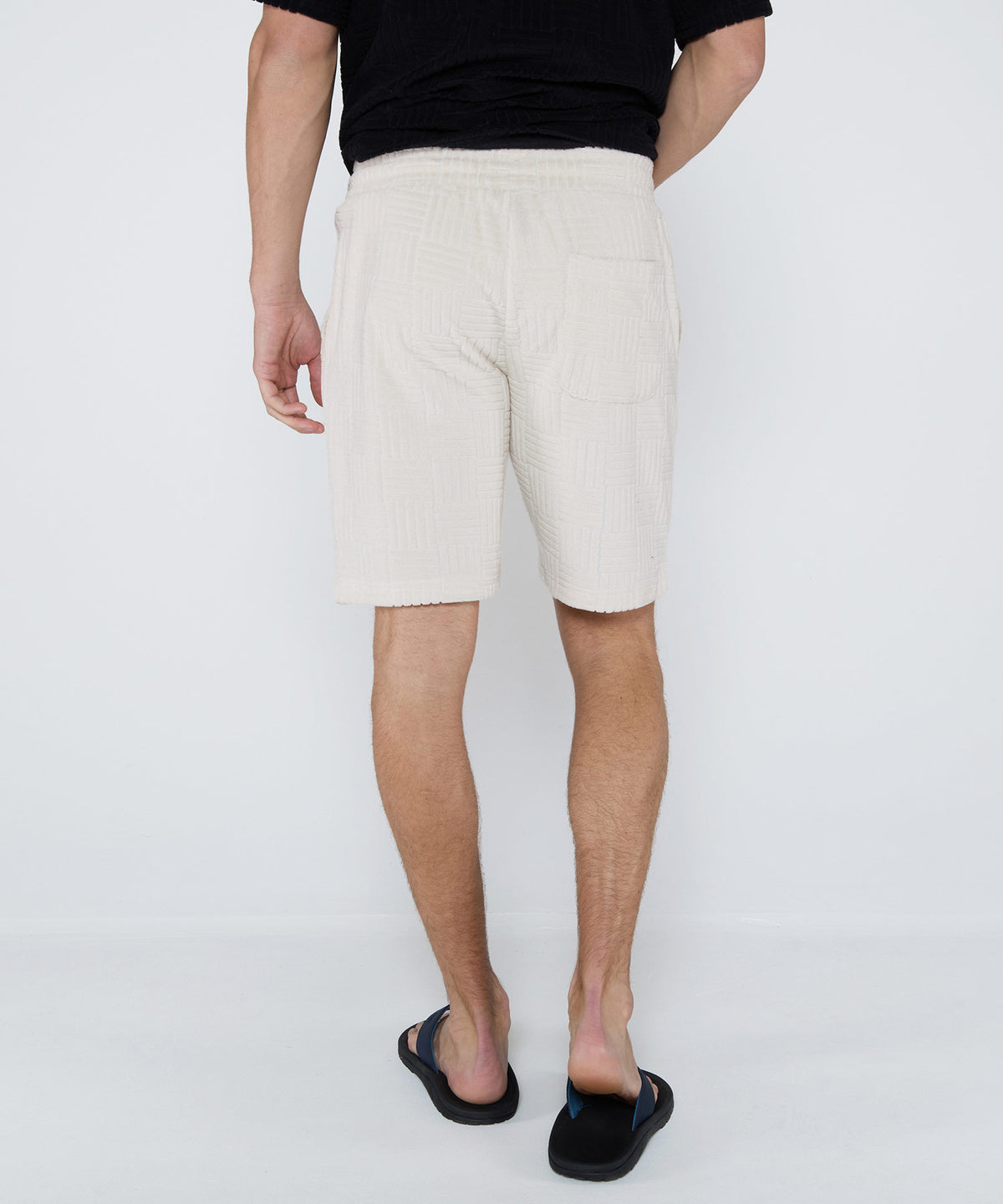 Westport Black Vienna Terry Shorts, Men's Big & Tall
