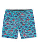 Westport Black Hampton Fish Print Swim Shorts