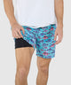 Westport Black Hampton Fish Print Swim Shorts