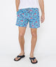 Westport Black Hampton Fish Print Swim Shorts