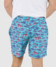 Westport Black Hampton Fish Print Swim Shorts