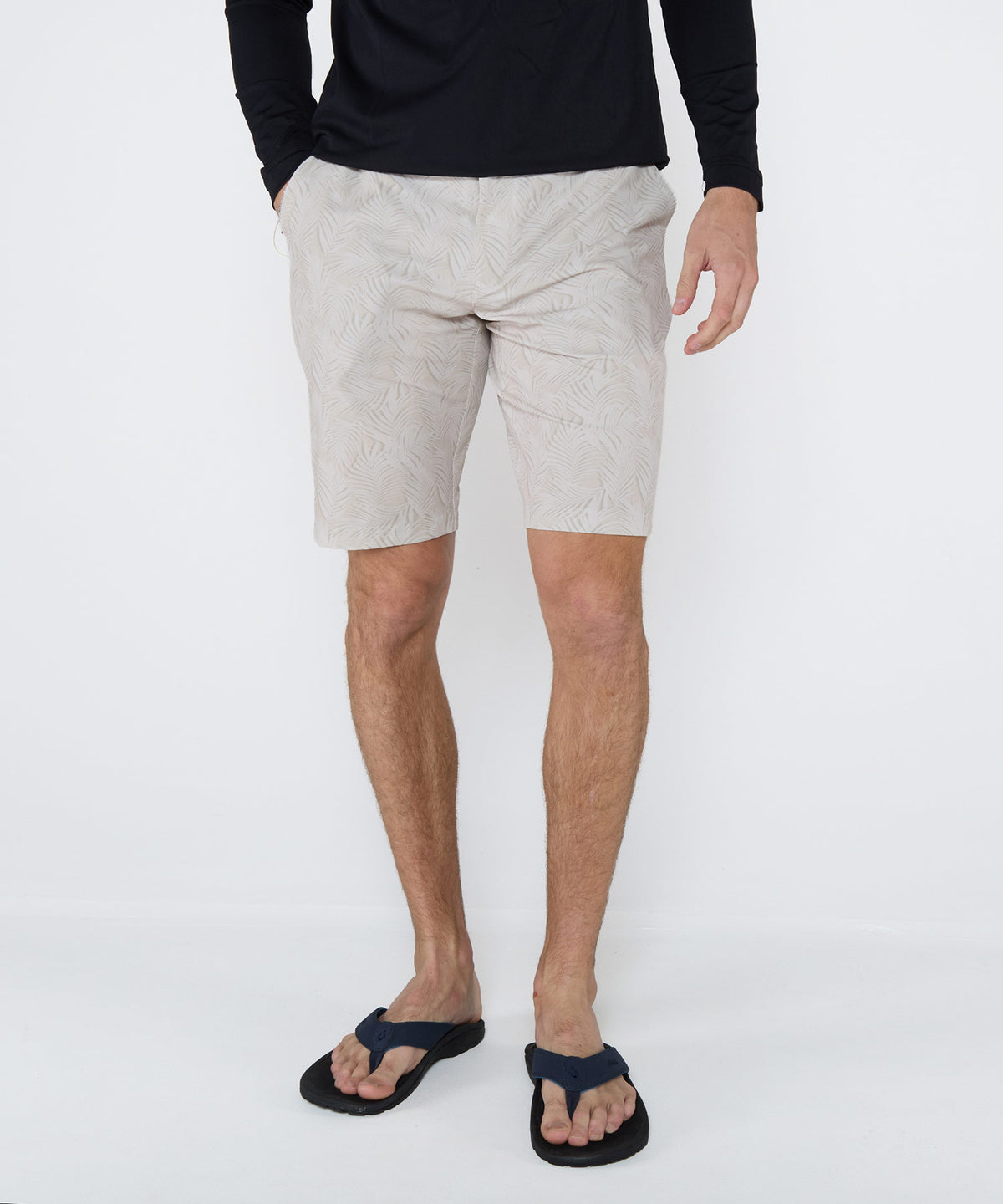 Westport Lifestyle Country Club II Palm Print Hybrid Shorts, Men's Big & Tall