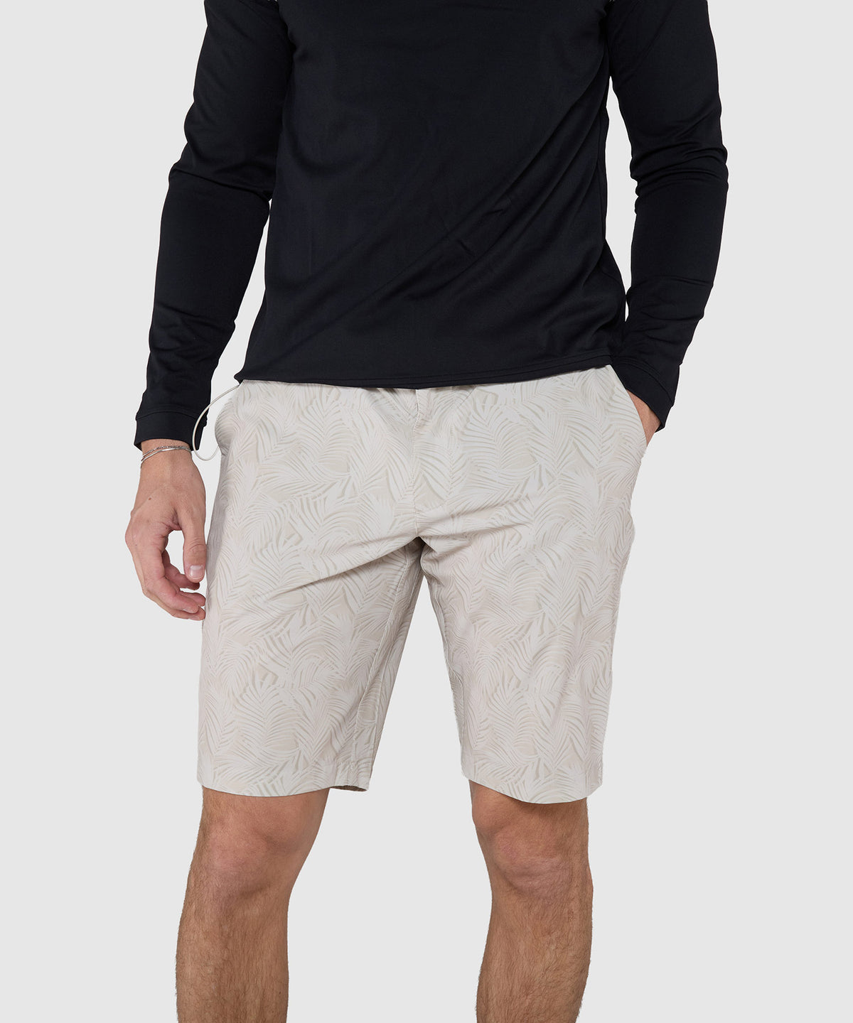 Westport Lifestyle Country Club II Palm Print Hybrid Shorts, Men's Big & Tall