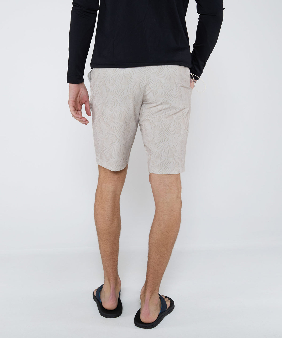 Westport Lifestyle Country Club II Palm Print Hybrid Shorts, Men's Big & Tall