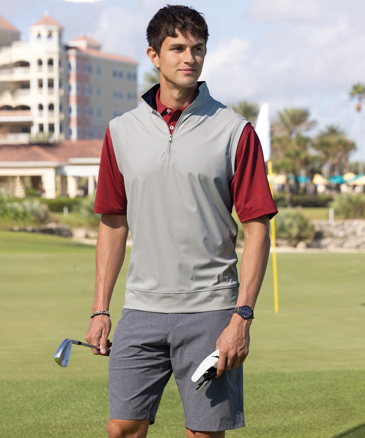 Westport Lifestyle Links Quarter-Zip Vest, Men's Big & Tall
