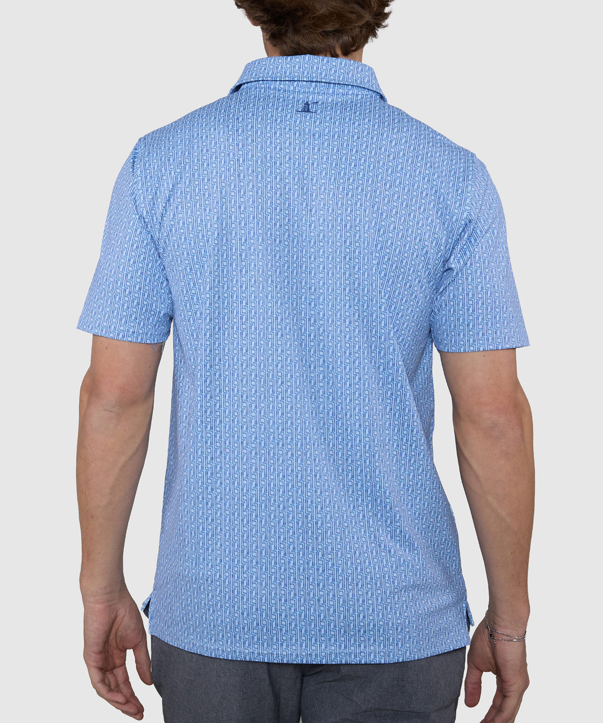 Westport Lifestyle Short Sleeve Club Print Performance Polo, Men's Big & Tall