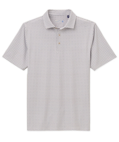 Westport Lifestyle Short Sleeve Diamond Print Performance Polo, Men's Big & Tall