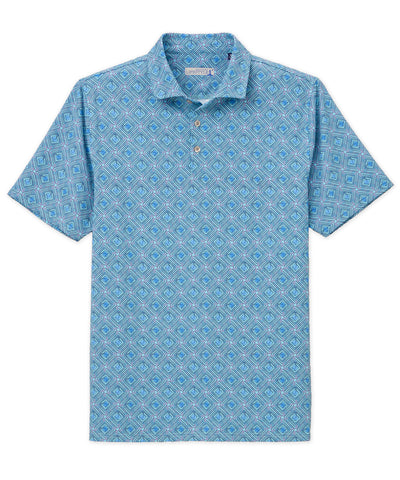 Westport Lifestyle Short Sleeve Golf Print Performance Polo, Men's Big & Tall