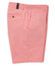 Liberty twill shorts in pink with belt loops and front button closure