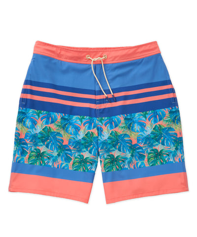 Westport Lifestyle Saybrook Half Elastic Paradiso Board Shorts, Men's Big & Tall