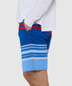 Westport Lifestyle Saybrook Half Elastic Captain Stripe Board Shorts