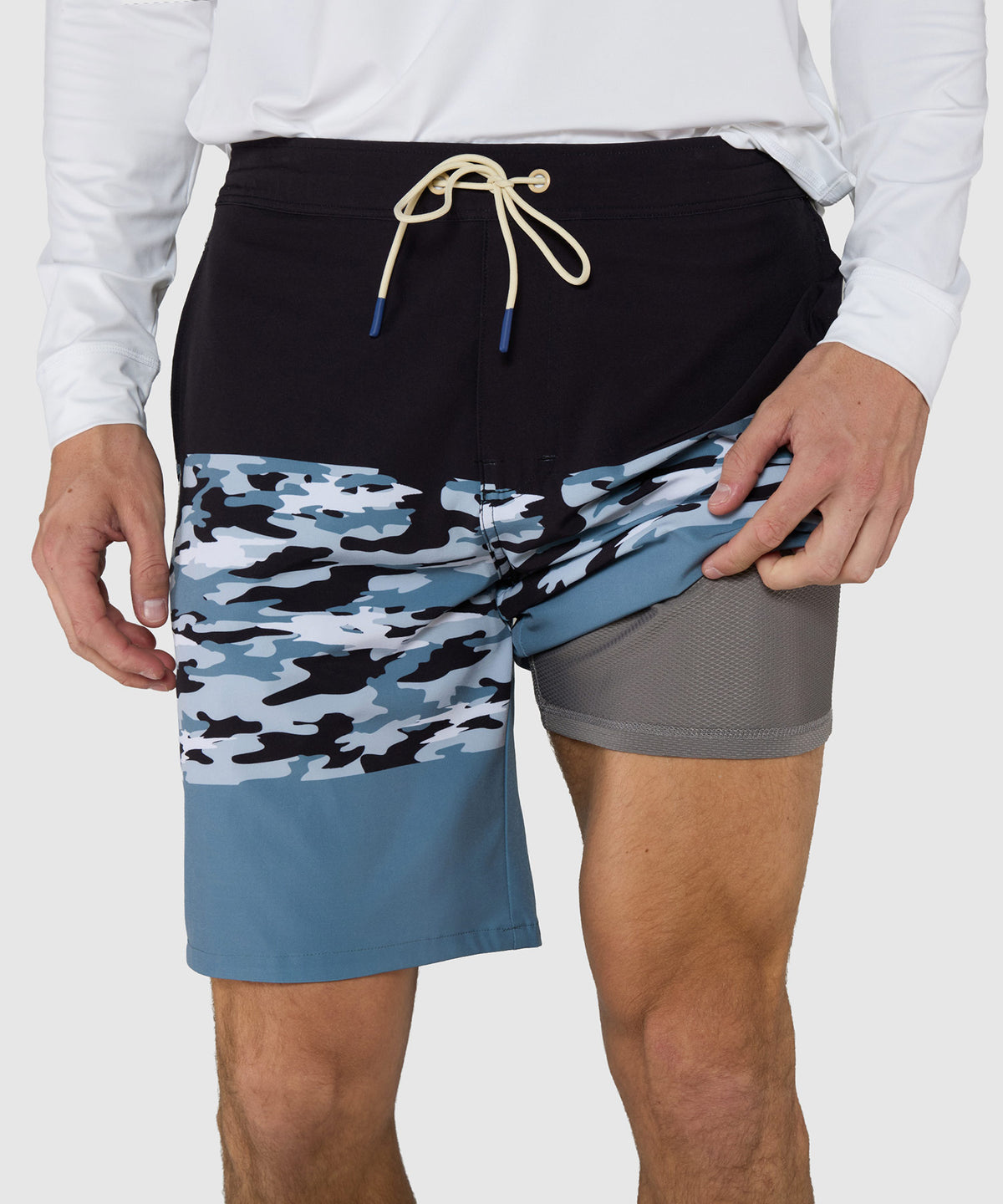 Westport Lifestyle Saybrook Half Elastic Colorblock Board Shorts, Men's Big & Tall