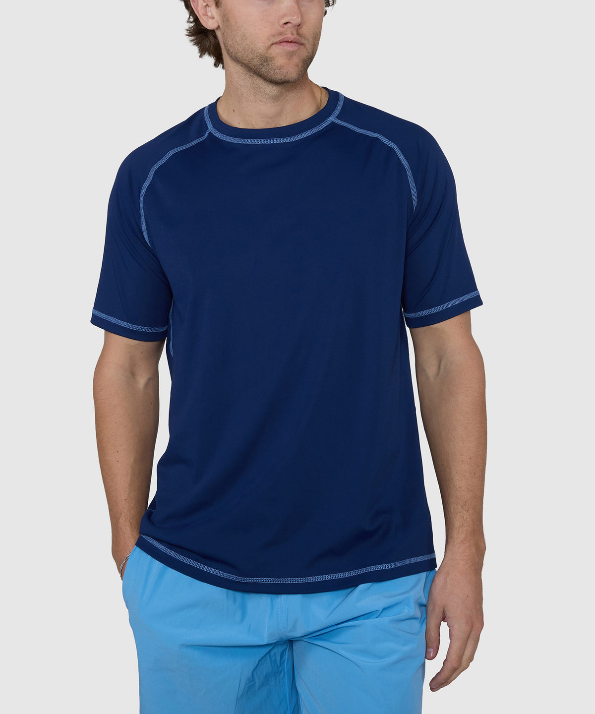 Westport Lifestyle Seaside Short Sleeve Rash Guard, Men's Big & Tall