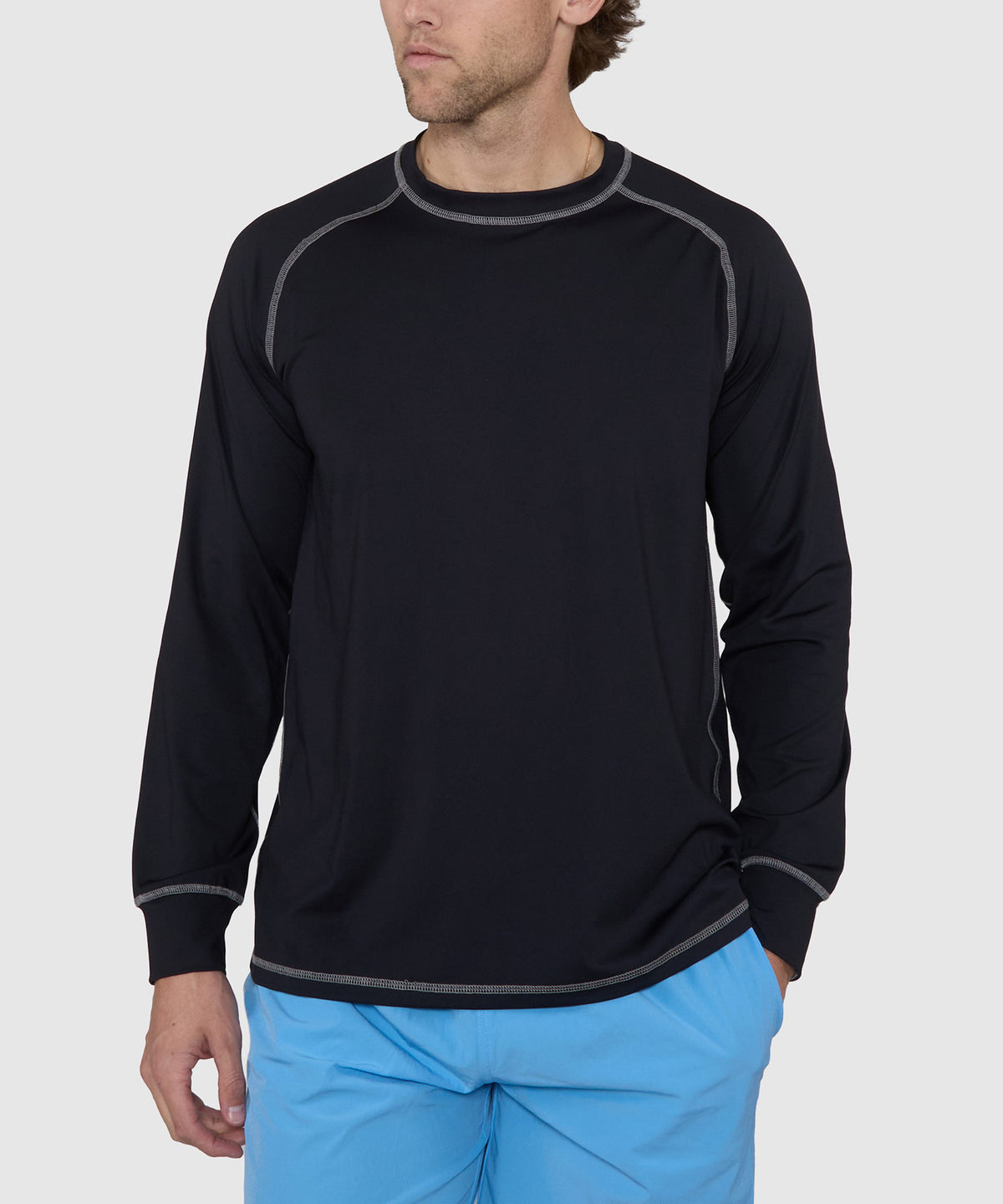 Westport Lifestyle Seaside Long Sleeve Rash Guard, Men's Big & Tall