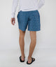 Westport Lifestyle Flower Motif Print Stretch Swim Trunks