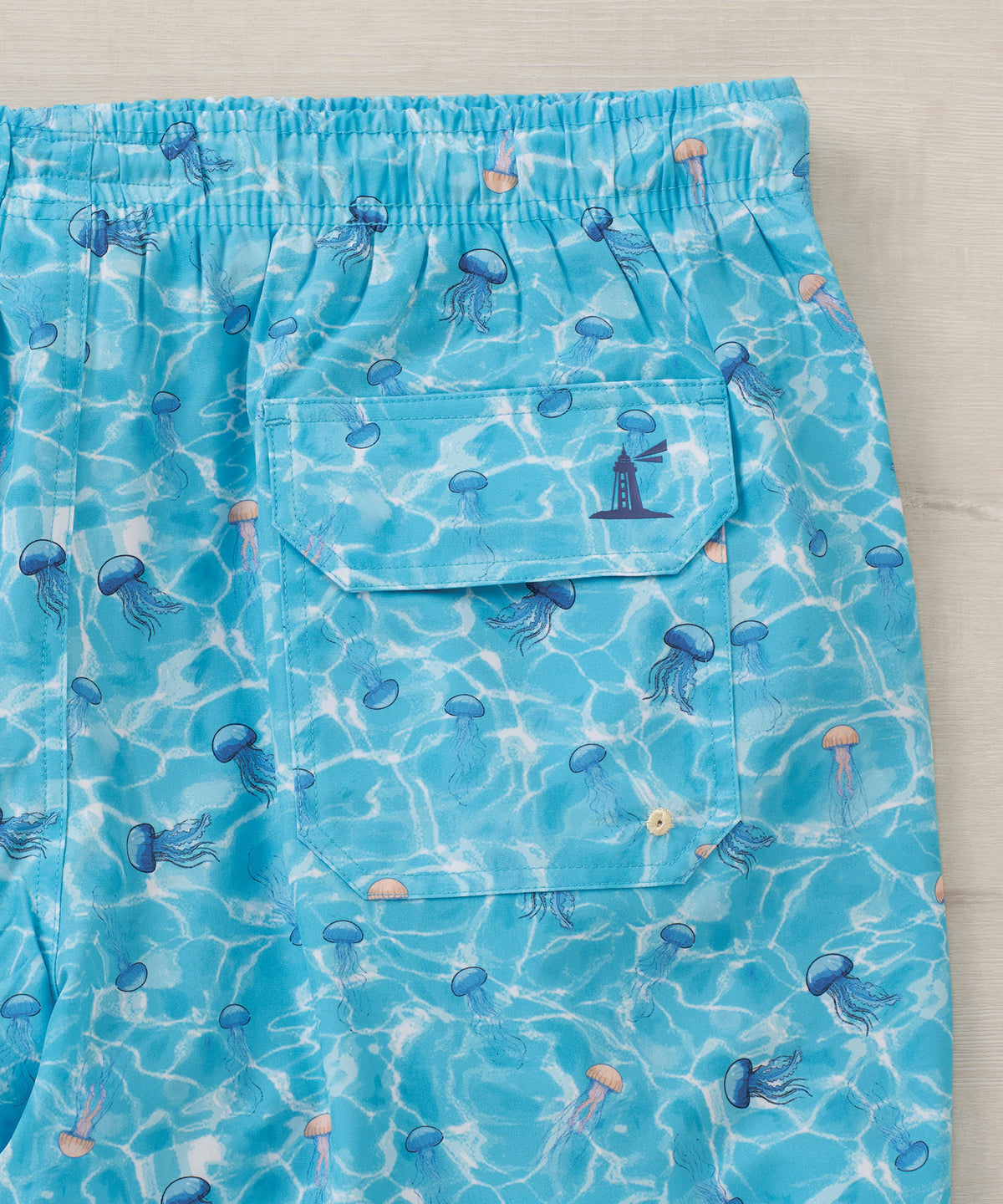Westport Lifestyle Jellyfish Print Stretch Swim Trunks, Men's Big & Tall