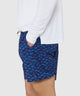 Westport Lifestyle Fish Print Stretch Swim Trunks