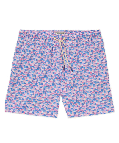 Westport Lifestyle Guppies Print Stretch Swim Trunks, Men's Big & Tall