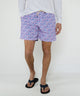 Westport Lifestyle Guppies Print Stretch Swim Trunks