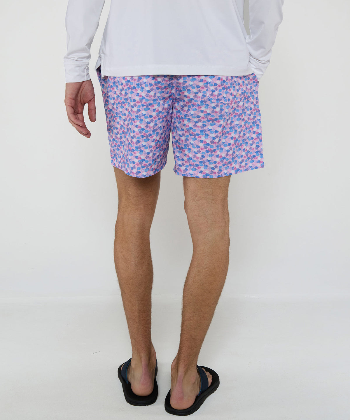 Westport Lifestyle Guppies Print Stretch Swim Trunks, Men's Big & Tall