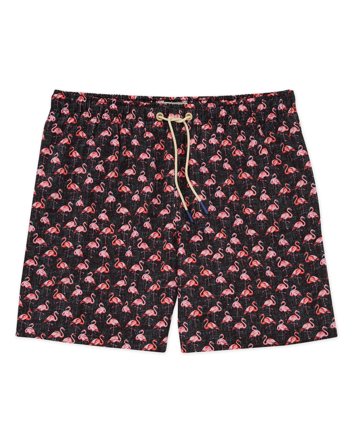 Westport Lifestyle Flamingo Print Stretch Swim Trunks
