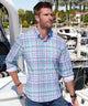 Westport No-Tuck Long Sleeve Button-Down Stretch Performance Plaid Sport Shirt