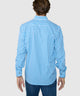 Westport No-Tuck Long Sleeve Button-Down Collar Stretch Performance Gingham Sport Shirt - Blue