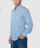 Westport No-Tuck Long Sleeve Button Under Spread Collar Stretch Performance Plaid Sport Shirt
