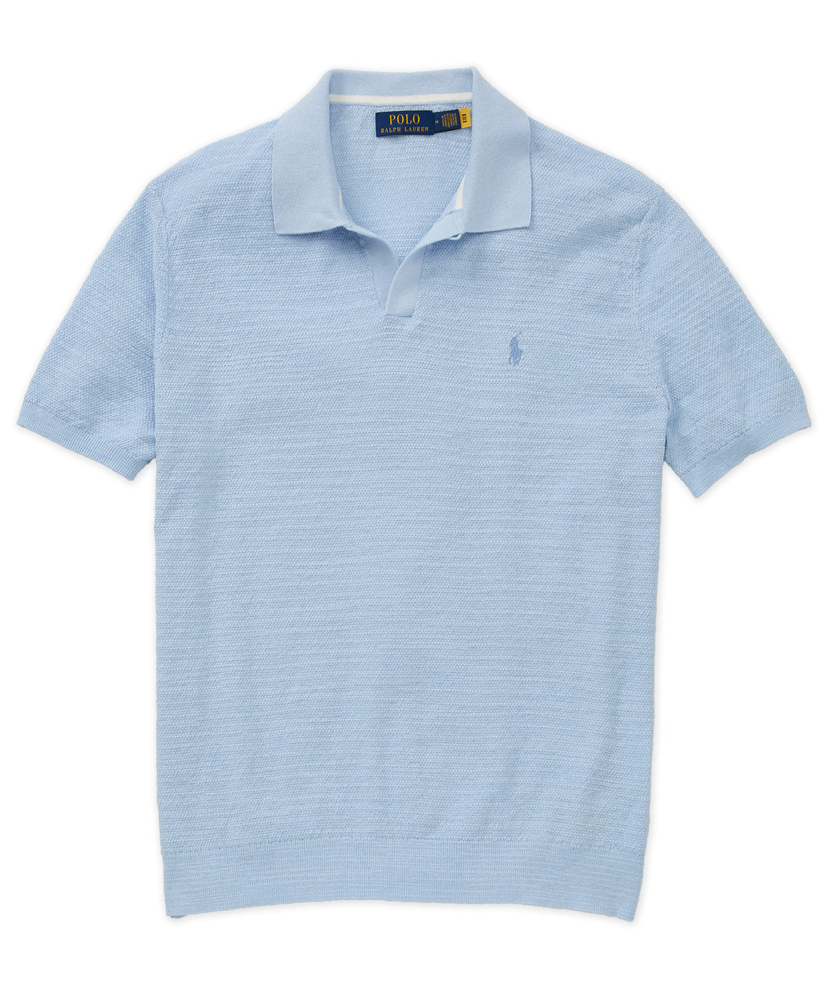 Polo Ralph Lauren Short Sleeve Cotton Linen Polo Sweater, Men's Big & Tall