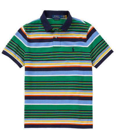 Polo Ralph Lauren Short Sleeve Animated Stripe Mesh Polo, Men's Big & Tall