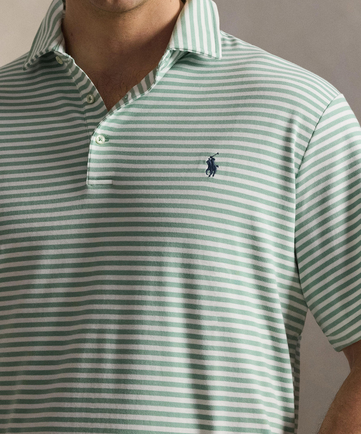 Polo Ralph Lauren Short Sleeve Soft Touch Cotton Stripe Polo, Men's Big & Tall