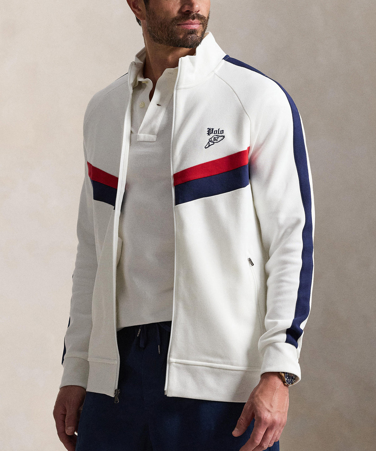 Polo Ralph Lauren Double Knit Track Jacket, Men's Big & Tall