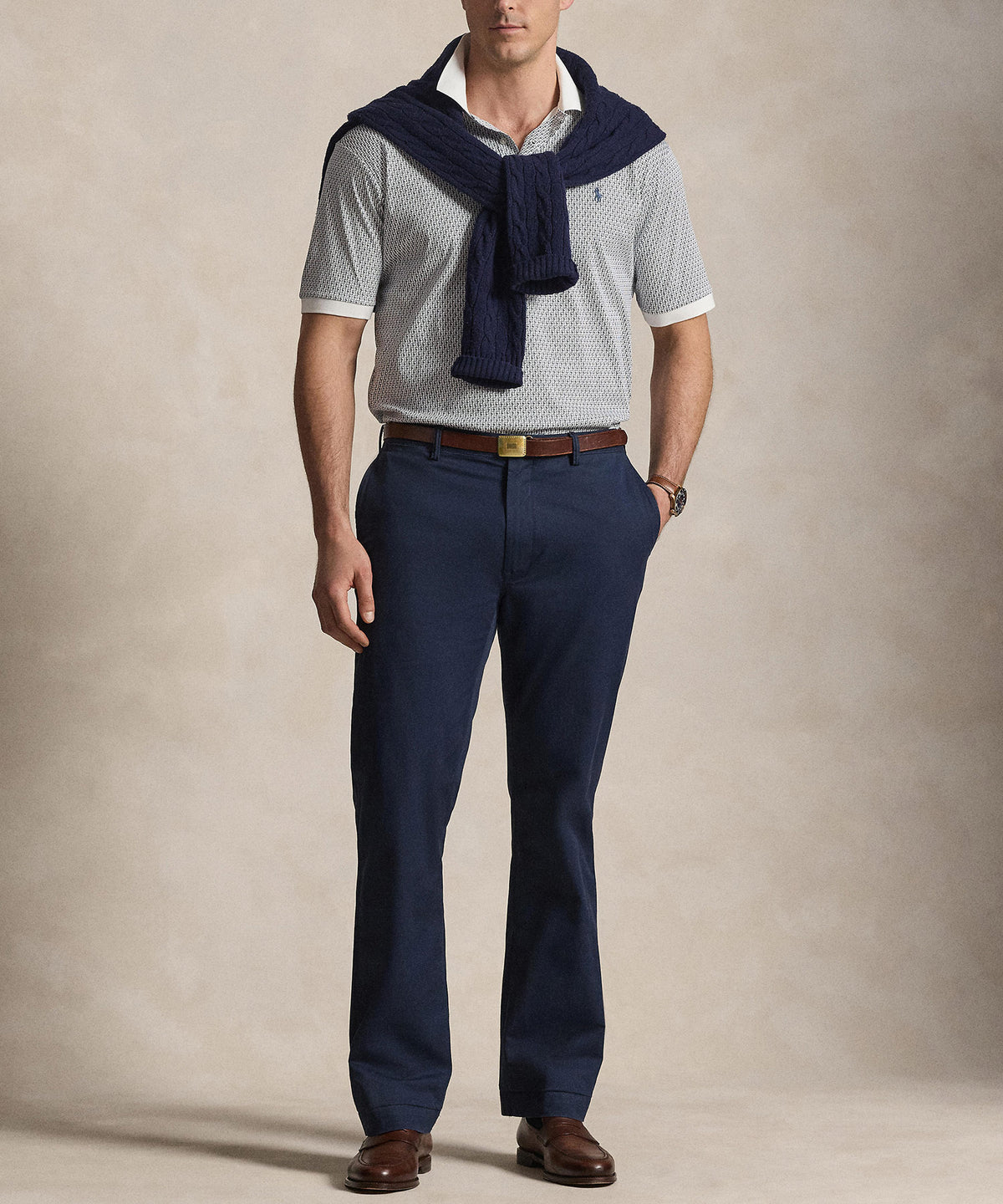 Polo Ralph Lauren Short Sleeve Soft Touch Cotton Animated Polo, Men's Big & Tall