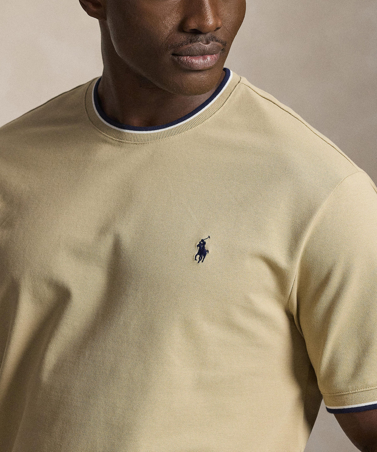 Polo Ralph Lauren Short Sleeve Stretch Mesh Ringer Crew T-Shirt, Men's Big & Tall