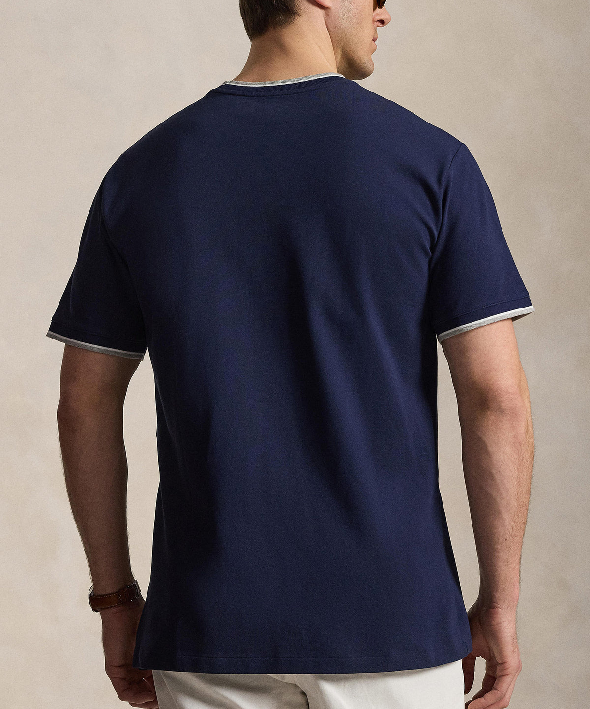 Polo Ralph Lauren Short Sleeve Stretch Mesh Ringer Crew T-Shirt, Men's Big & Tall