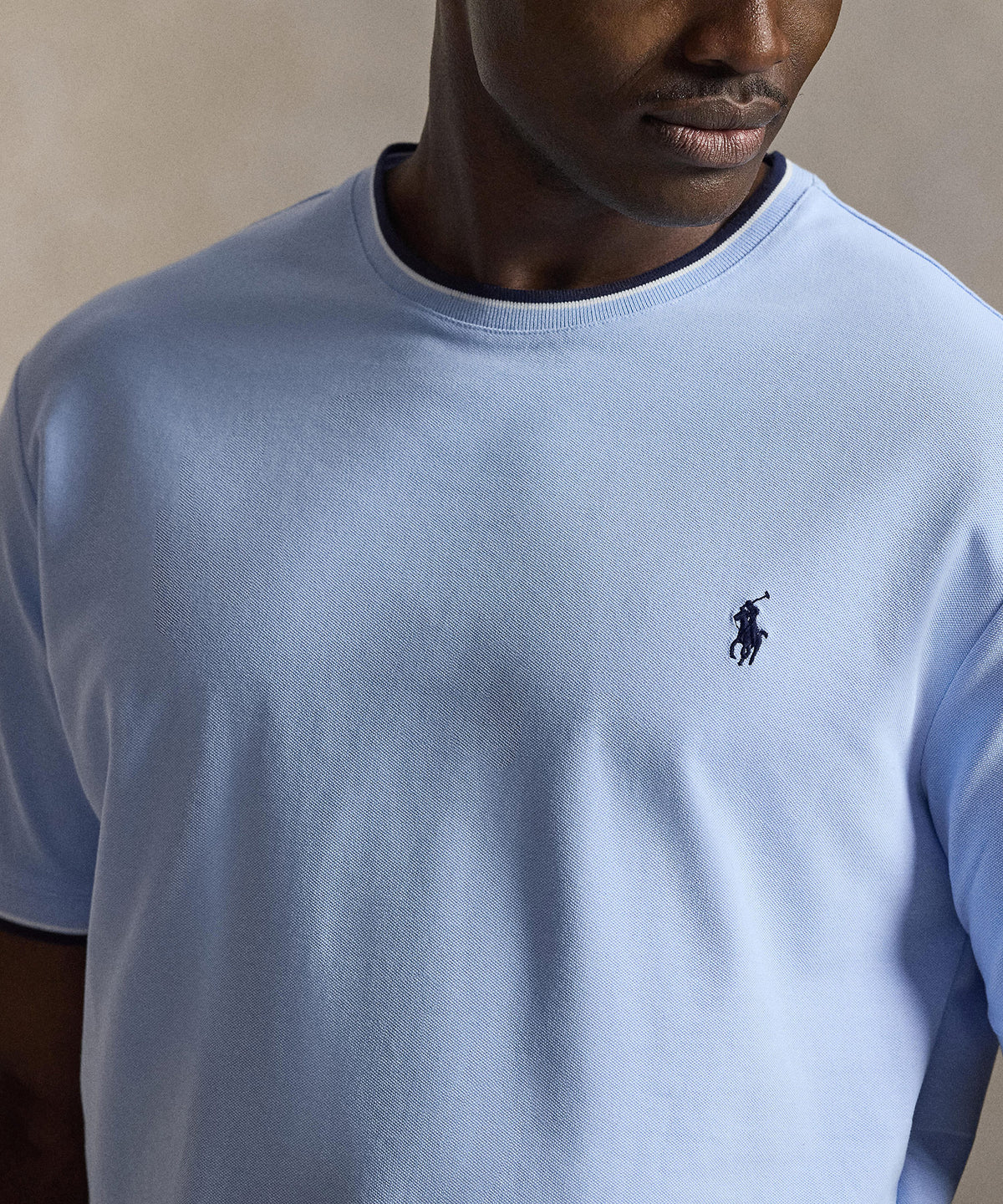 Polo Ralph Lauren Short Sleeve Stretch Mesh Ringer Crew T-Shirt, Men's Big & Tall