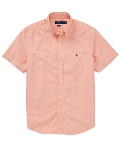 Polo Ralph Lauren Short Sleeve Solid Oxford Sport Shirt, Men's Big & Tall