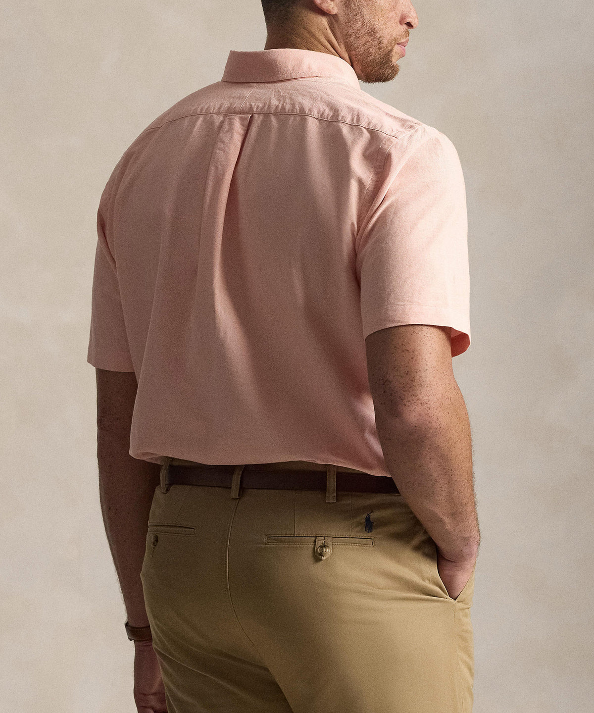 Polo Ralph Lauren Short Sleeve Solid Oxford Sport Shirt, Men's Big & Tall