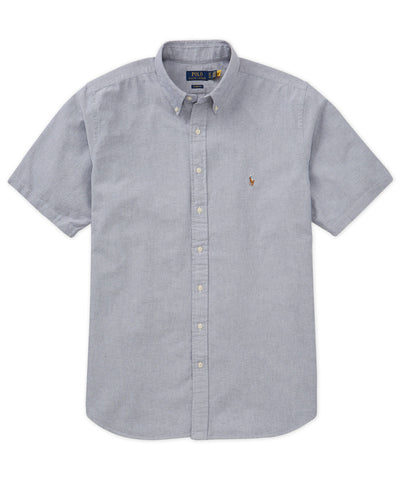 Polo Ralph Lauren Short Sleeve Solid Oxford Sport Shirt, Men's Big & Tall