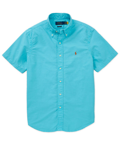 Polo Ralph Lauren Short Sleeve Garment-Dyed Sport Shirt, Men's Big & Tall