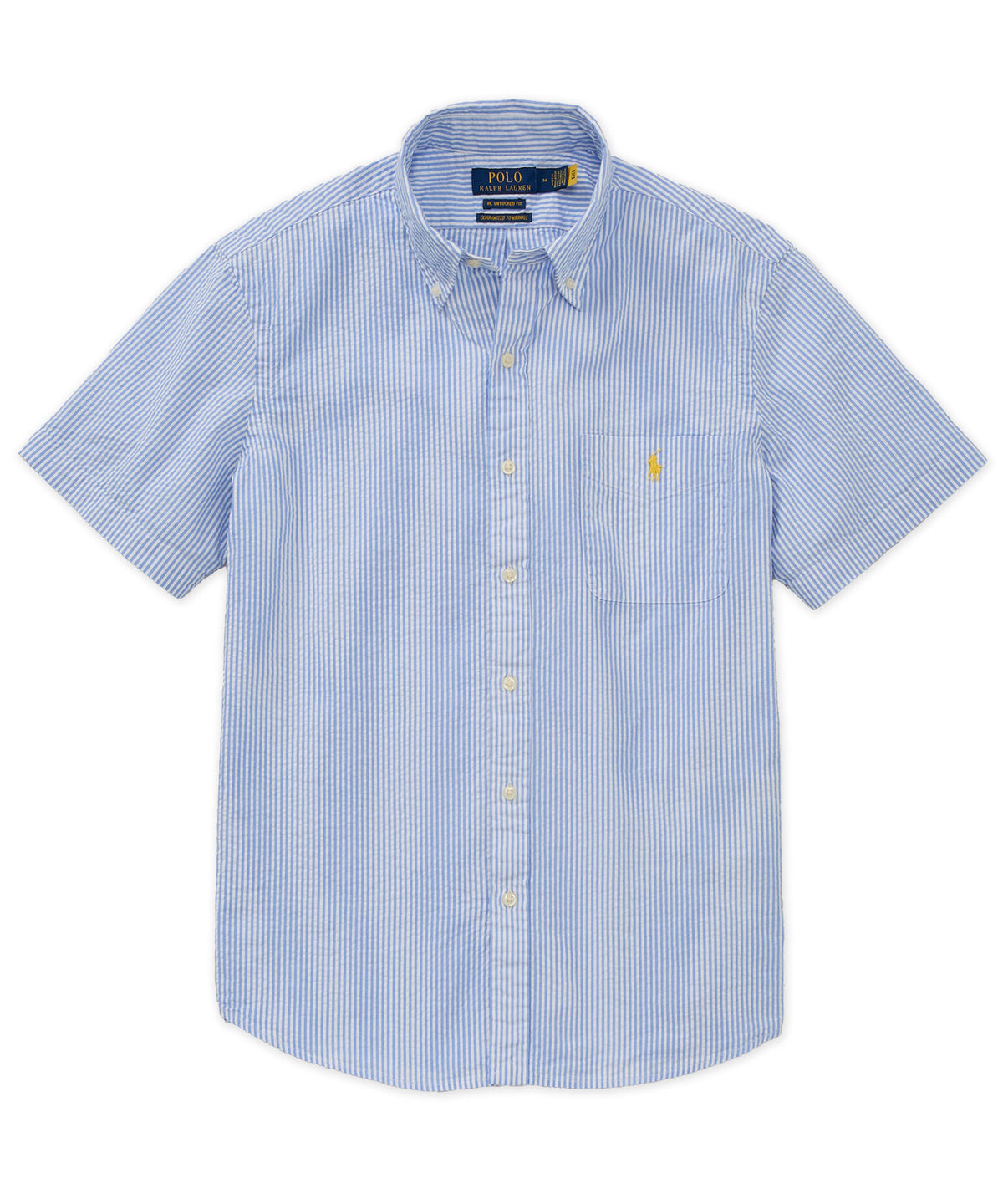 Polo Ralph Lauren Short Sleeve Seersucker Sport Shirt, Men's Big & Tall