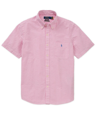 Polo Ralph Lauren Short Sleeve Seersucker Sport Shirt, Men's Big & Tall