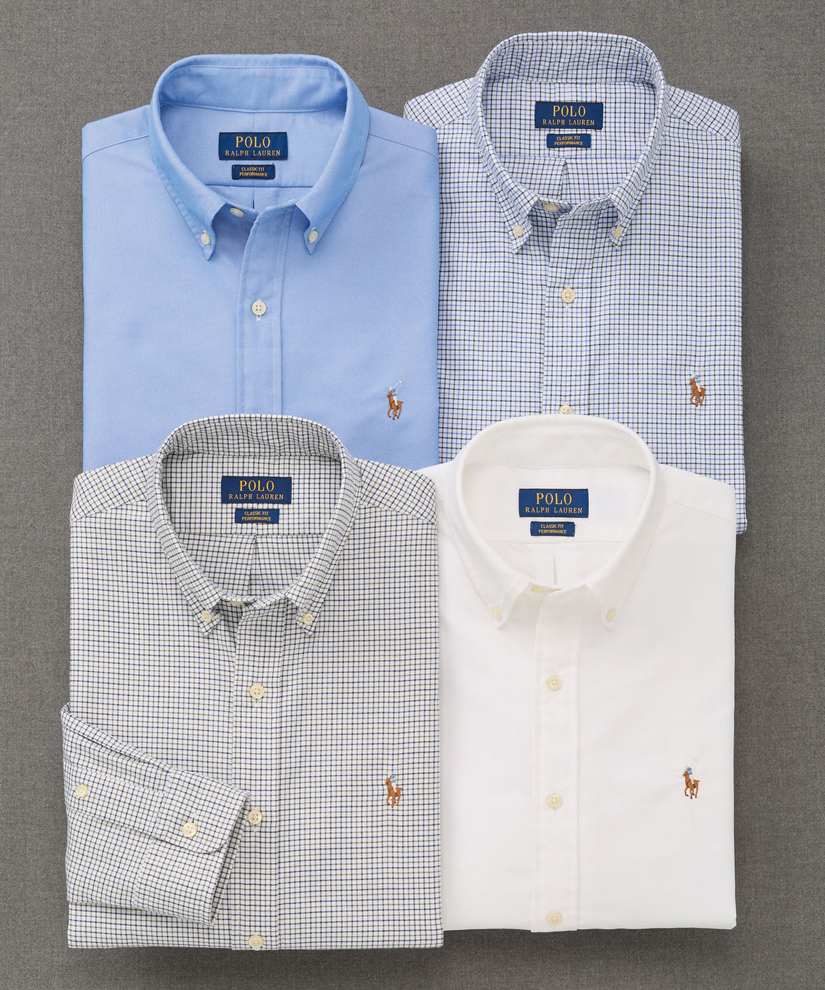 Polo Ralph Lauren Long Sleeve Performance Oxford Sport Shirt, Men's Big & Tall